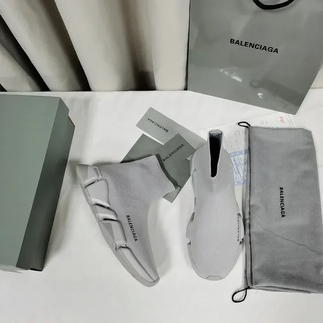 Balenciaga Speed Trainer Chaussures Lifestyle Gris Clair 5