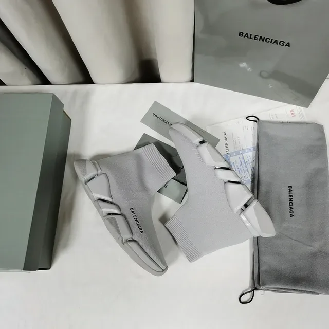 Balenciaga Speed Trainer Chaussures Lifestyle Gris Clair 6