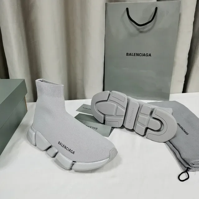 Balenciaga Speed Trainer Chaussures Lifestyle Gris Clair 7