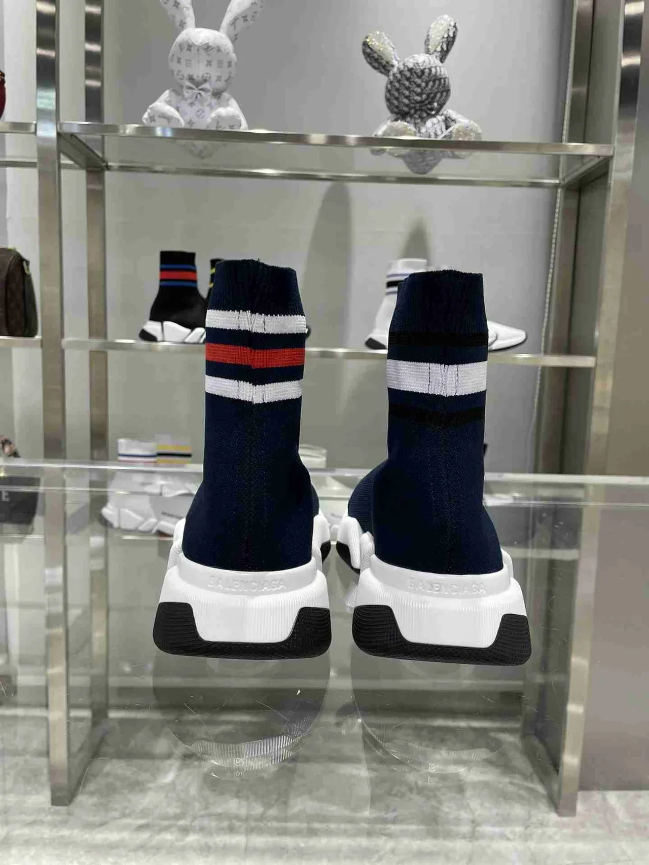 Balenciaga Speed Trainer Navy Sock-Fit tênis lifestyle 7
