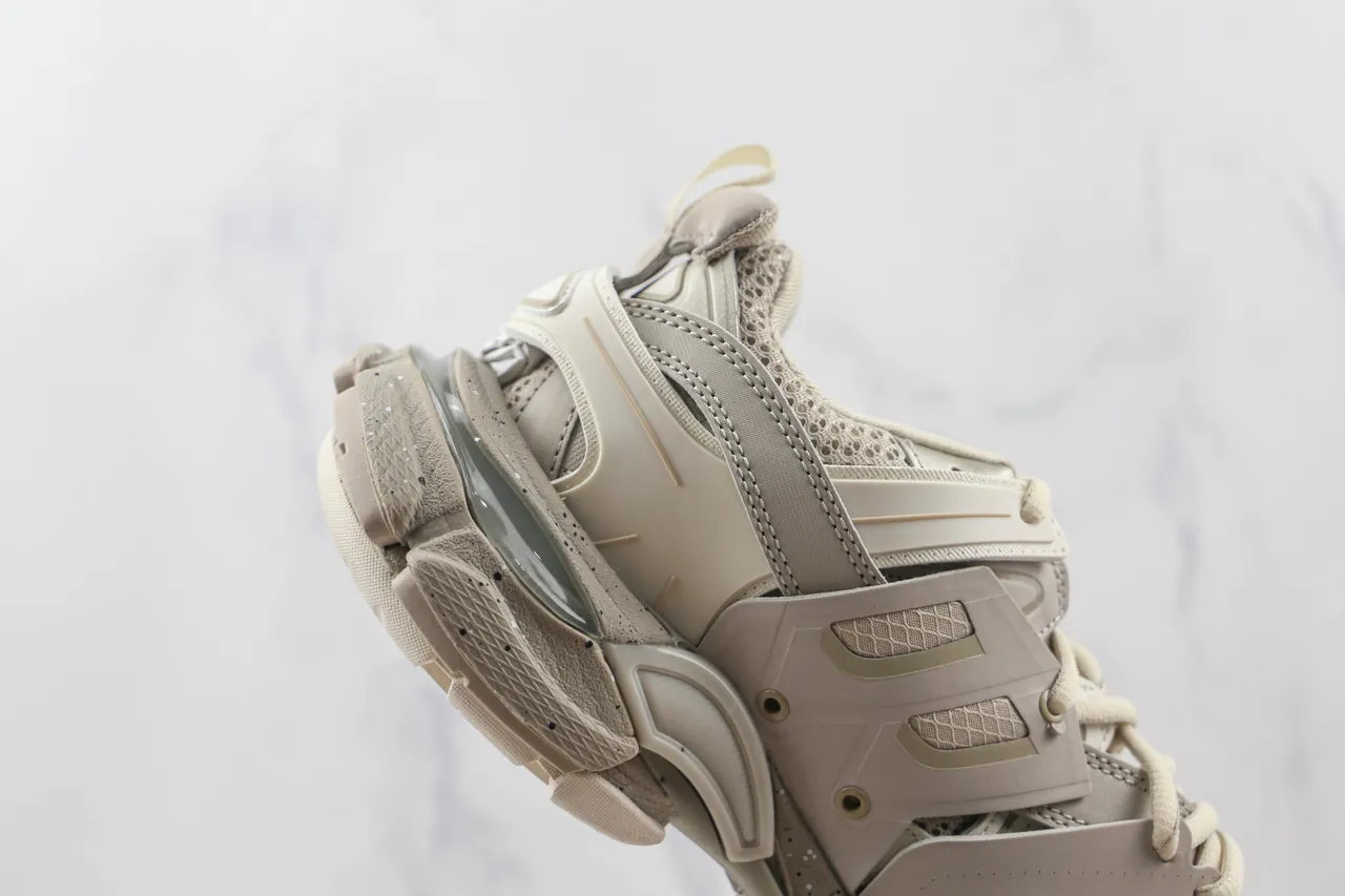 Balenciaga Track Trainer Beige Off-White Tênis chunky 5