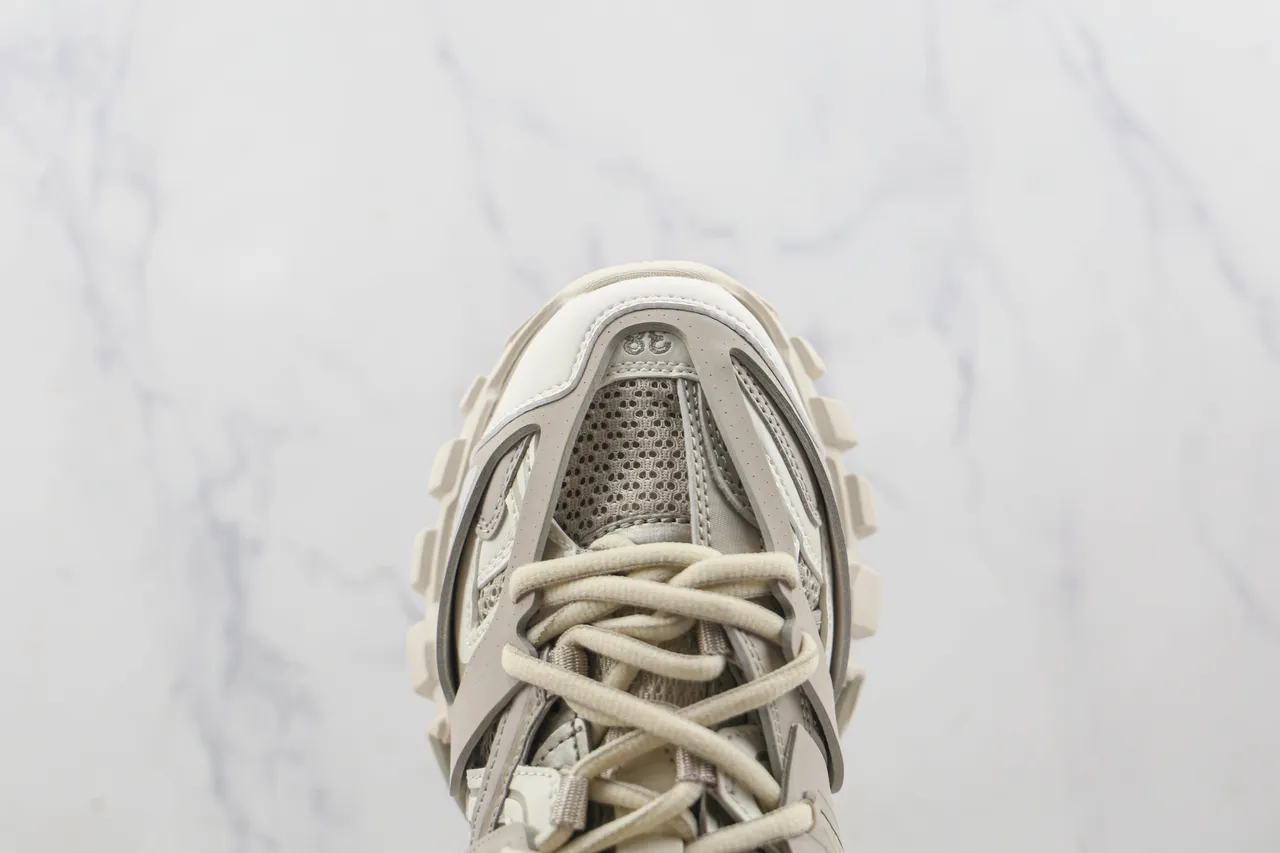 Balenciaga Track Trainer Beige Off-White Tênis chunky 6