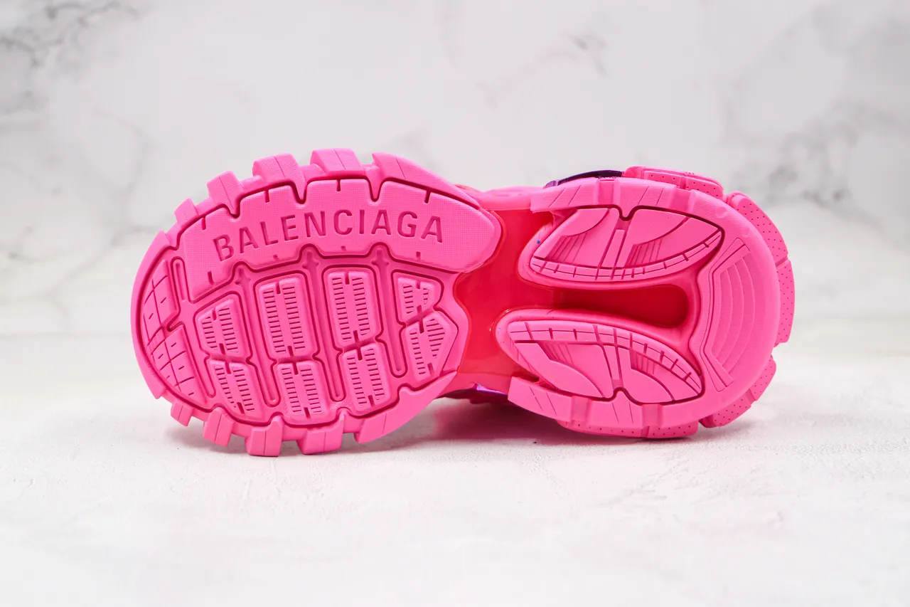 Balenciaga Track Trainer tênis chunky rosa vibrante 3