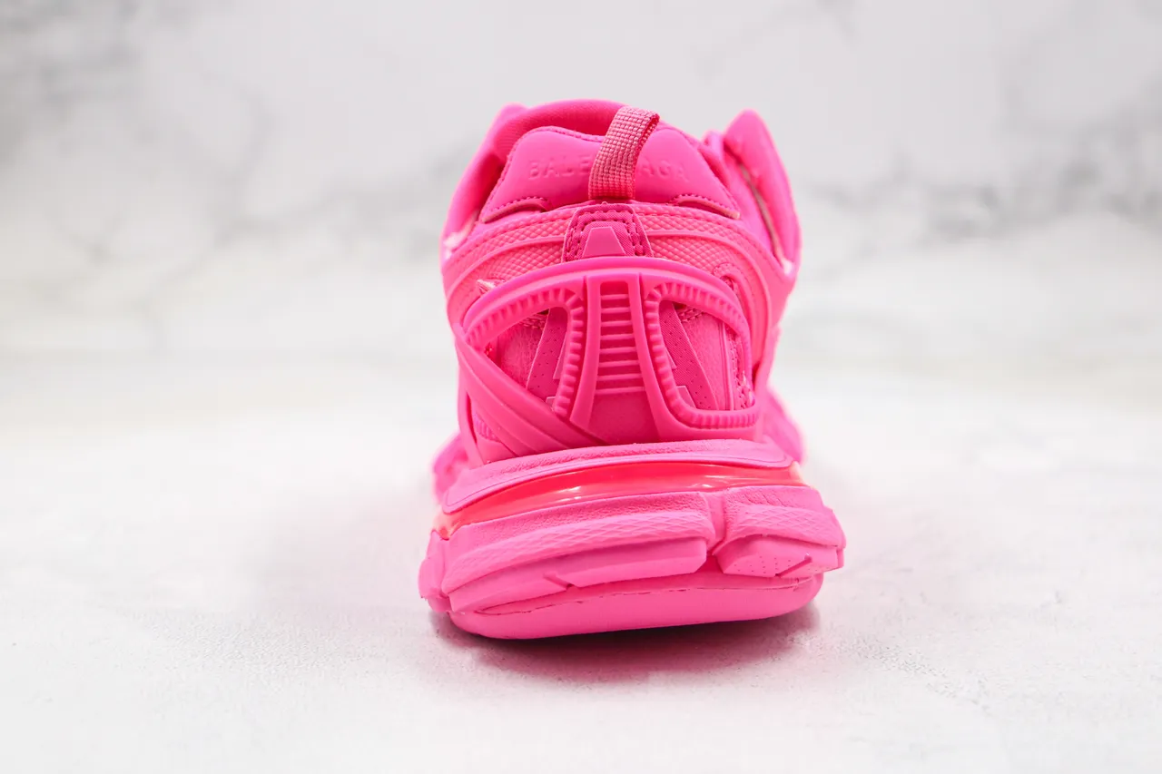 Balenciaga Track Trainer tênis chunky rosa vibrante 4