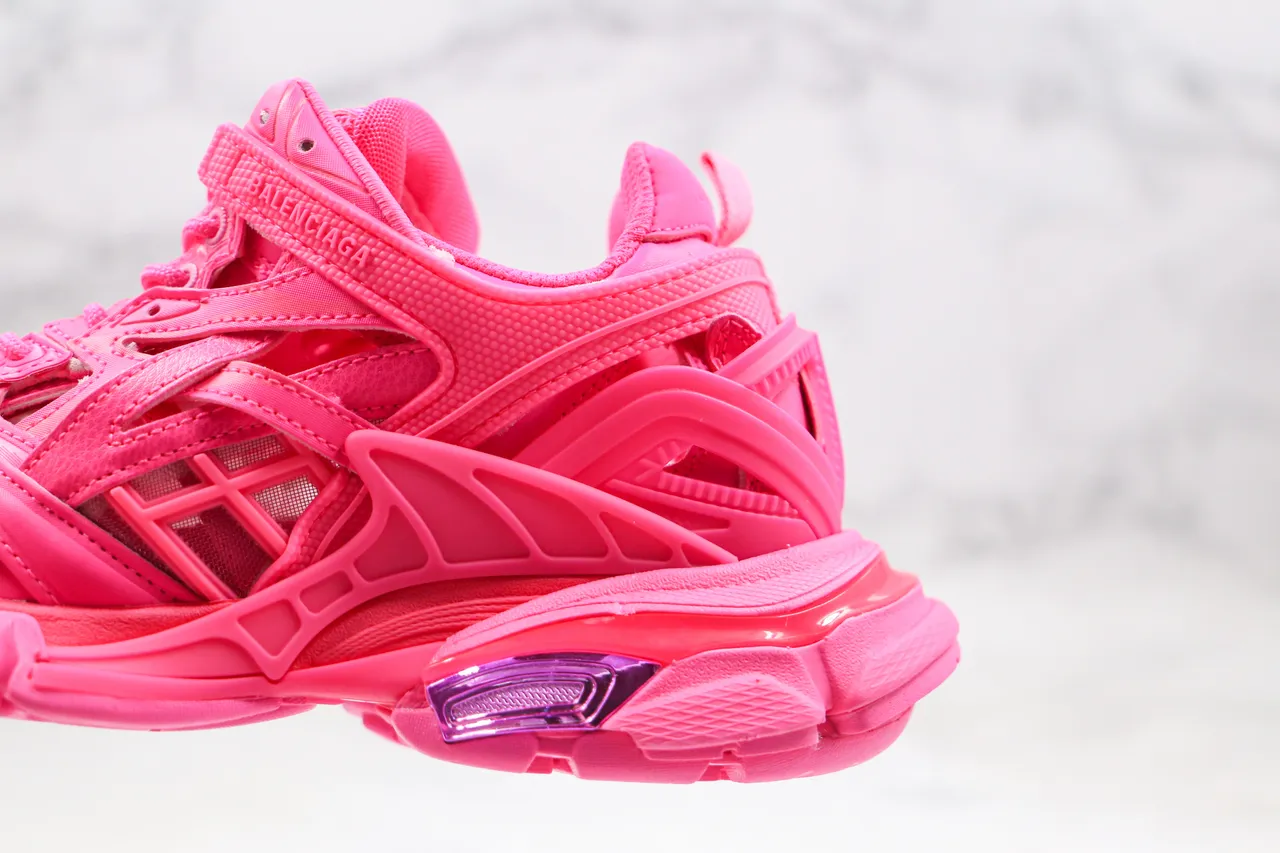 Balenciaga Track Trainer tênis chunky rosa vibrante 6