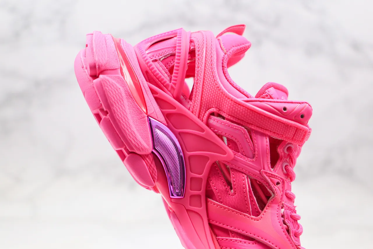 Balenciaga Track Trainer tênis chunky rosa vibrante 8