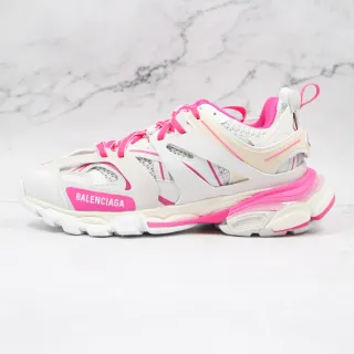 Balenciaga Track Trainer Zapatillas Chunky blancas y rosa