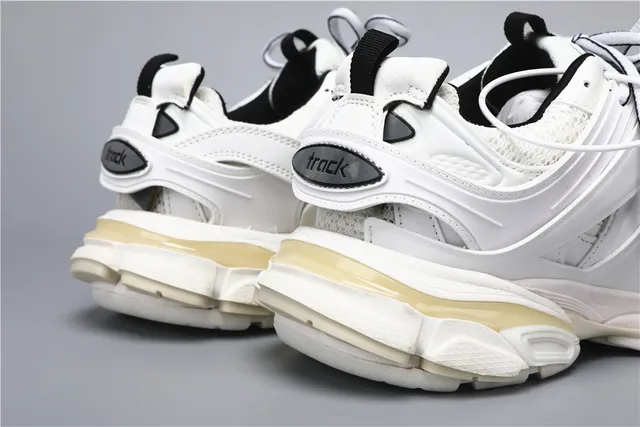Balenciaga Track Trainer Tênis Chunky Branco Preto 2