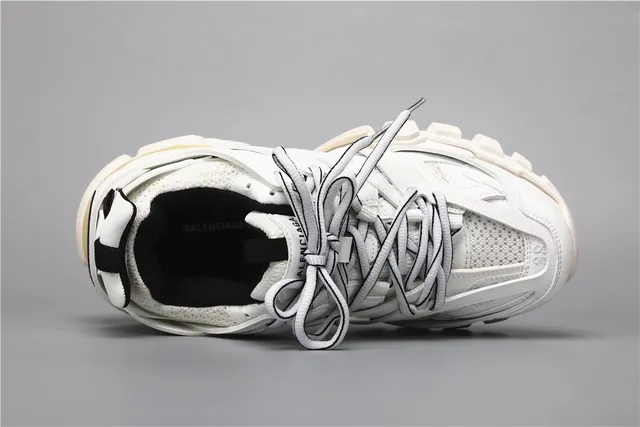 Balenciaga Track Trainer Tênis Chunky Branco Preto 7