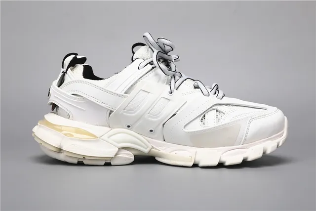 Balenciaga Track Trainer Tênis Chunky Branco Preto 8