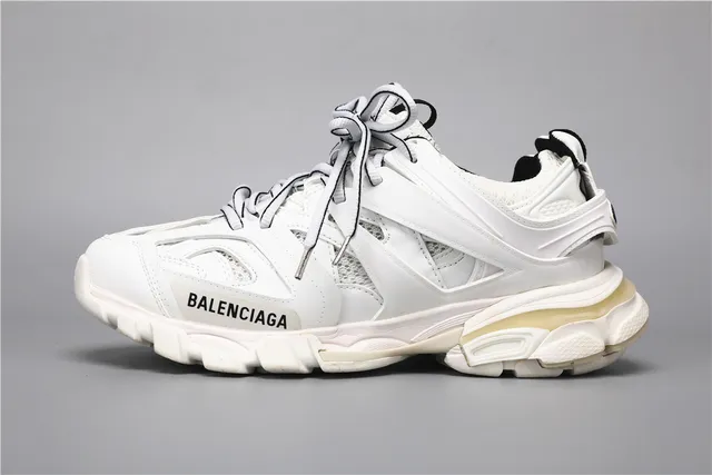 Balenciaga Track Trainer Tênis Chunky Branco Preto 9