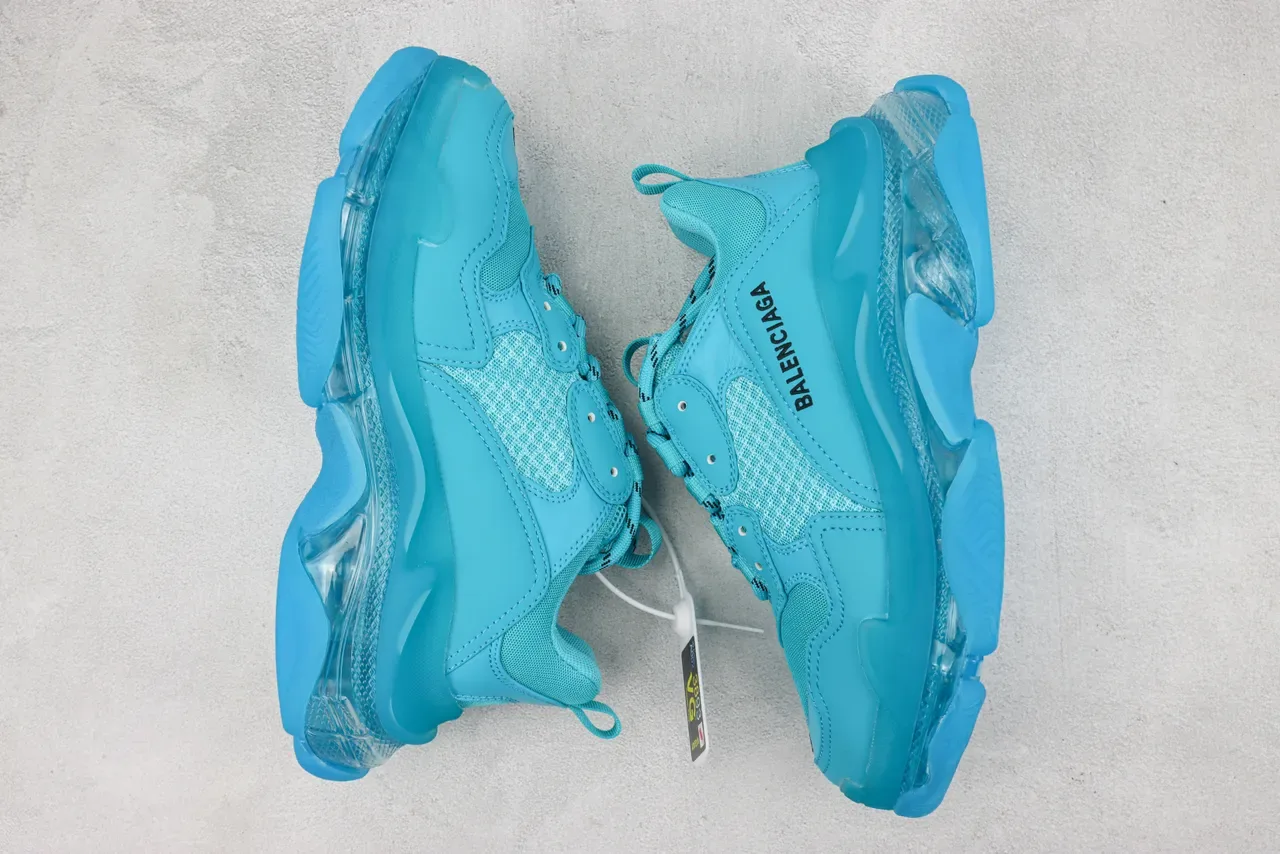 Balenciaga Triple S Tênis Chunky Cyan 2