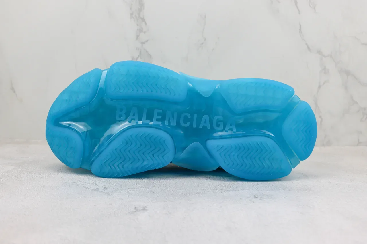 Balenciaga Triple S Tênis Chunky Cyan 8
