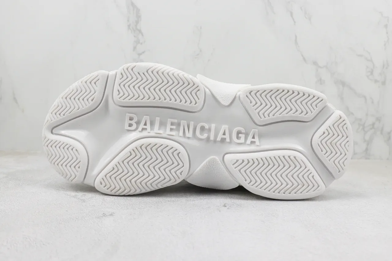 Balenciaga Triple S Tênis Chunky Branco e Creme 8