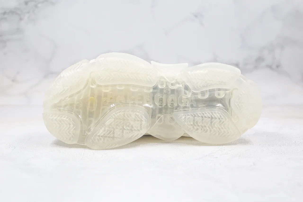 Balenciaga Triple S Tênis Chunky Brancos com logo print 9