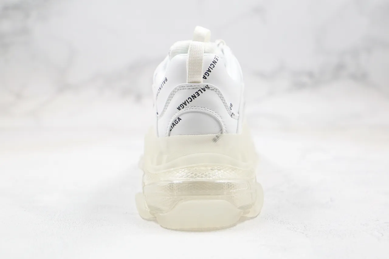 Balenciaga Triple S Tênis Chunky Brancos com logo print 10