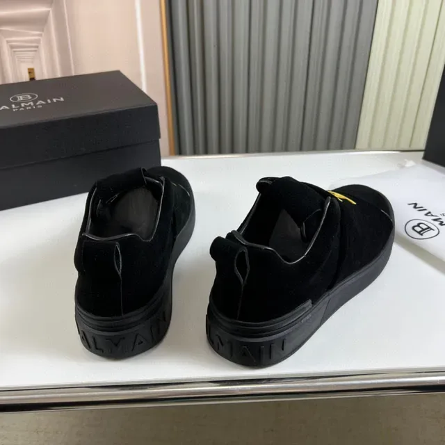 Balmain B-Court Baskets Lifestyle Noir Suède Slip-On 6