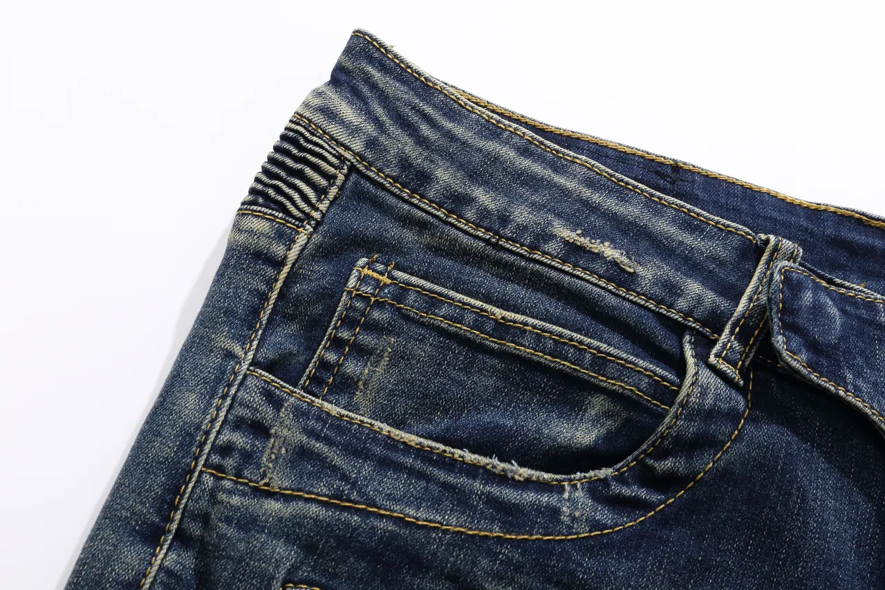 Balmain 做旧靛蓝牛仔布绗缝面板短裤 11