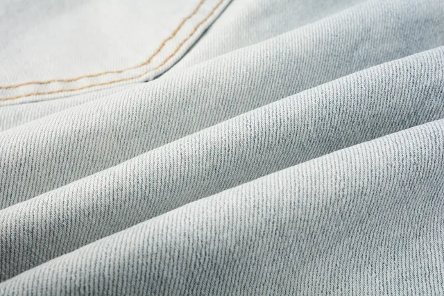 Balmain Calça Jeans com Cintura Motocicleta Inspirada Acanalada em Azul Desbotado 2