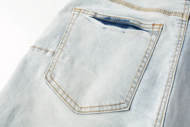 Balmain Calça Jeans com Cintura Motocicleta Inspirada Acanalada em Azul Desbotado 3