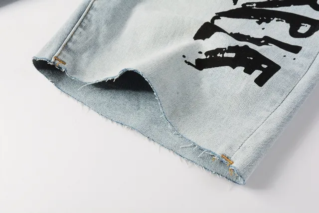 Balmain Calça Jeans com Cintura Motocicleta Inspirada Acanalada em Azul Desbotado 5