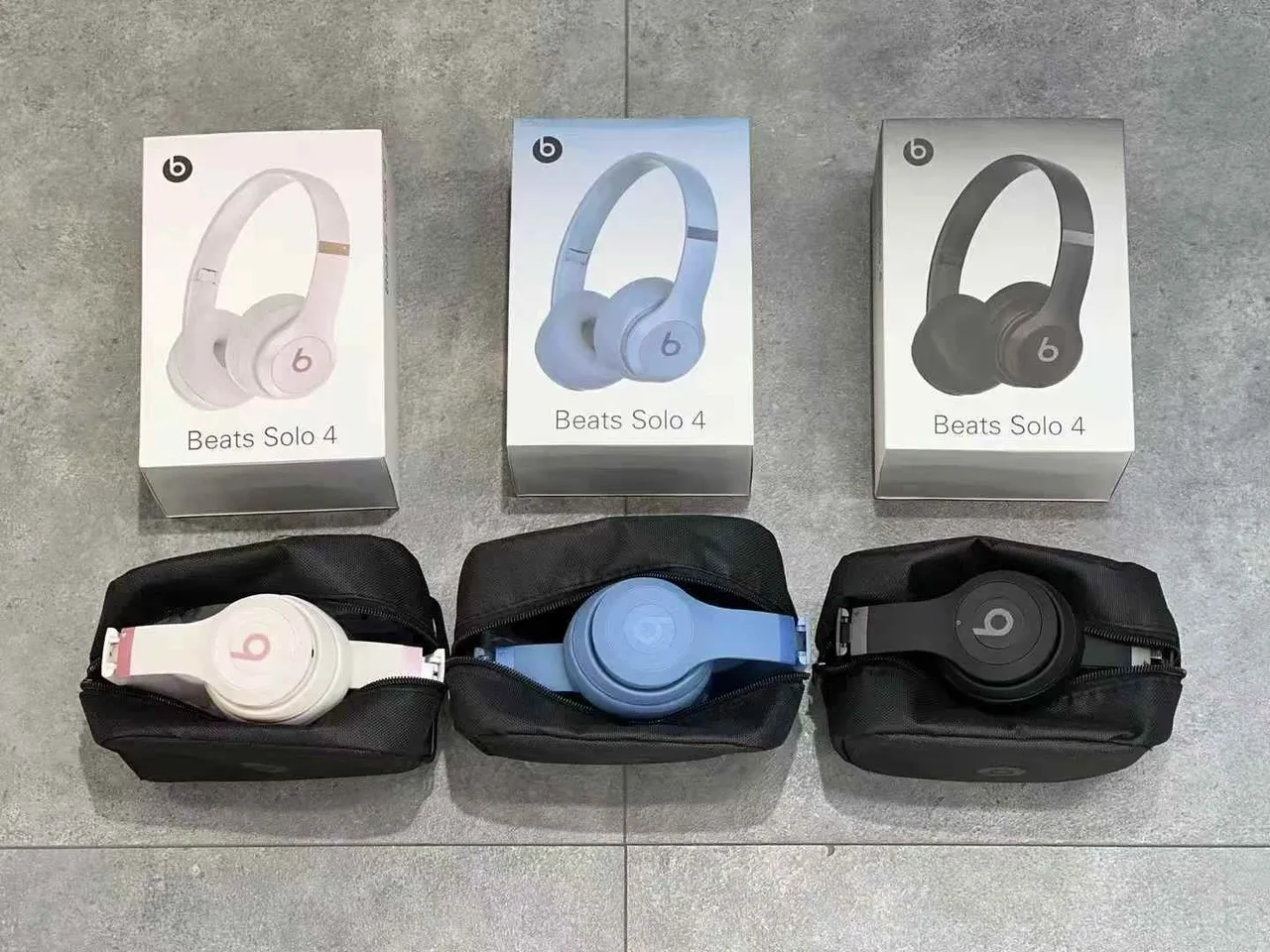 Beats White Pink Foldable Hybrid Over-ear Headphones 6
