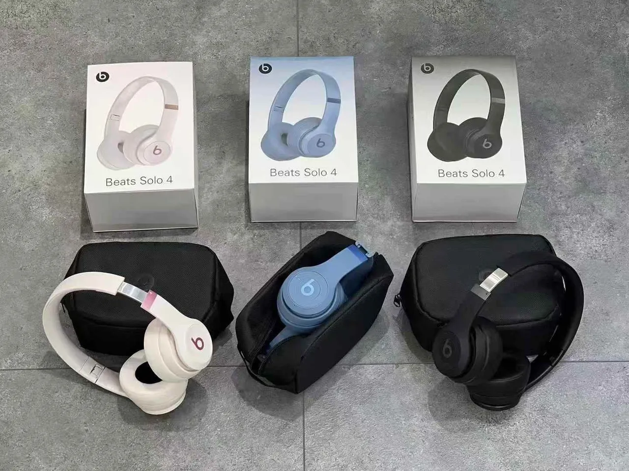 Beats White Pink Foldable Hybrid Over-ear Headphones 7