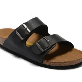 Birkenstock Arizona Black Two-Strap Casual Sandals