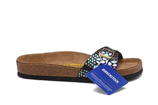 Birkenstock Arizona صندل كاجوال مطبوع بطباعة مقاييس قزحية 2
