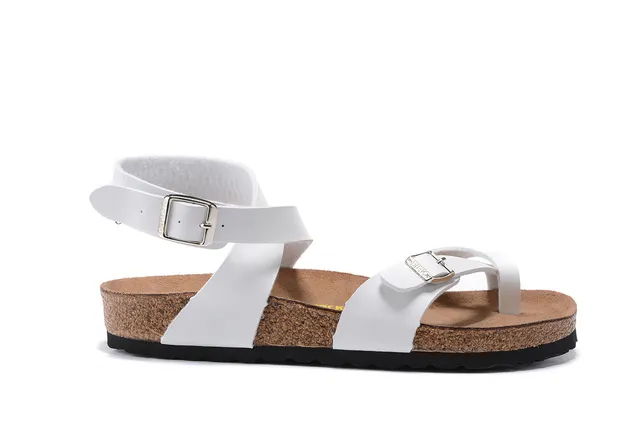 Birkenstock Arizona White Leather Gladiator Sandals 2