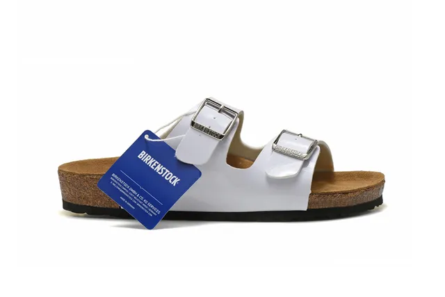 Birkenstock Arizona Sandales Casual Blanches à Deux Brides 2