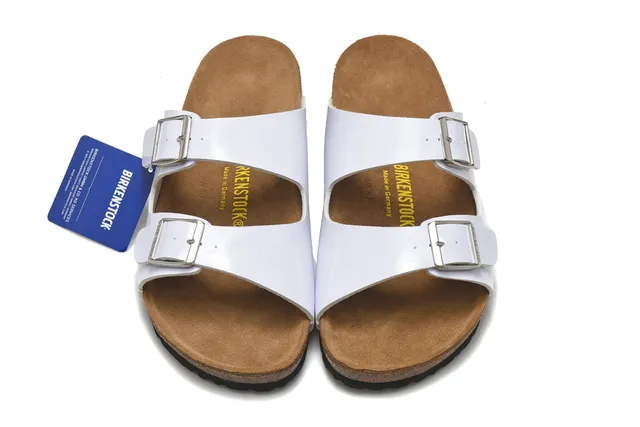 Birkenstock Arizona Sandales Casual Blanches à Deux Brides 3