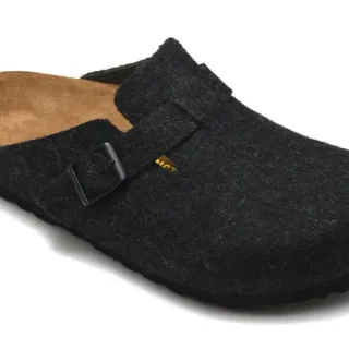 Birkenstock Boston كلوت أسود فيلو