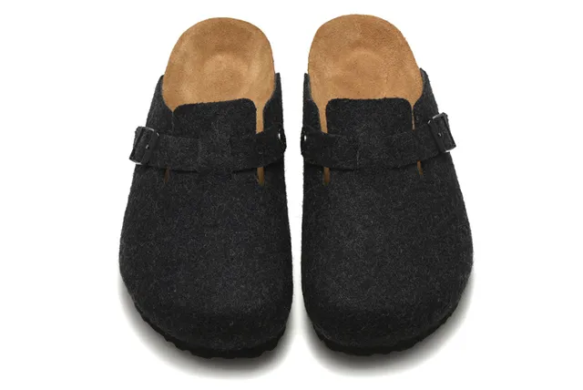 Birkenstock Boston Black Felt Clog 2