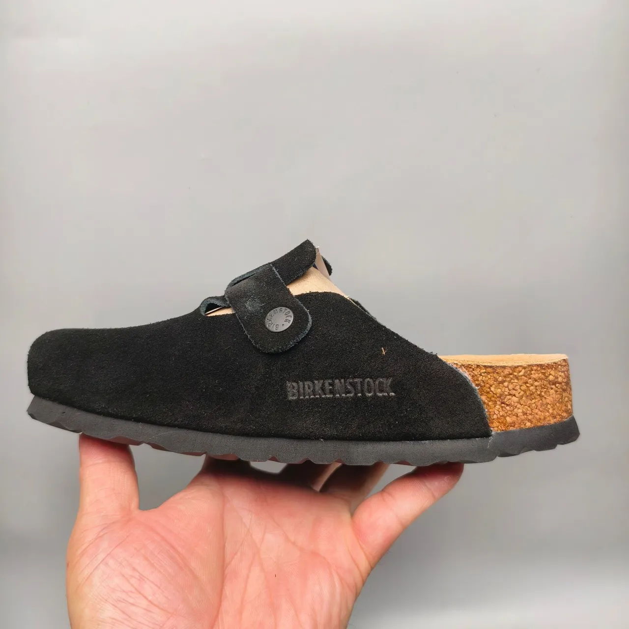 Birkenstock Boston Black Suede Clog 3