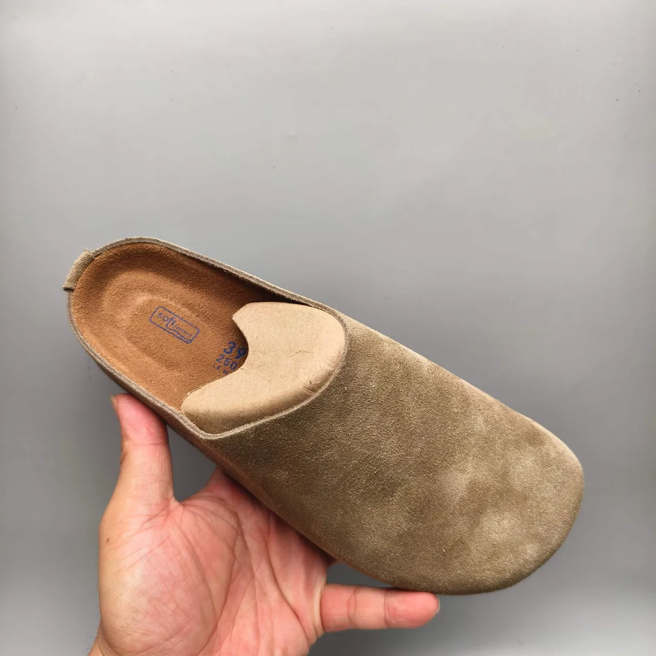 Birkenstock Boston daim marron clair pantoufles 3