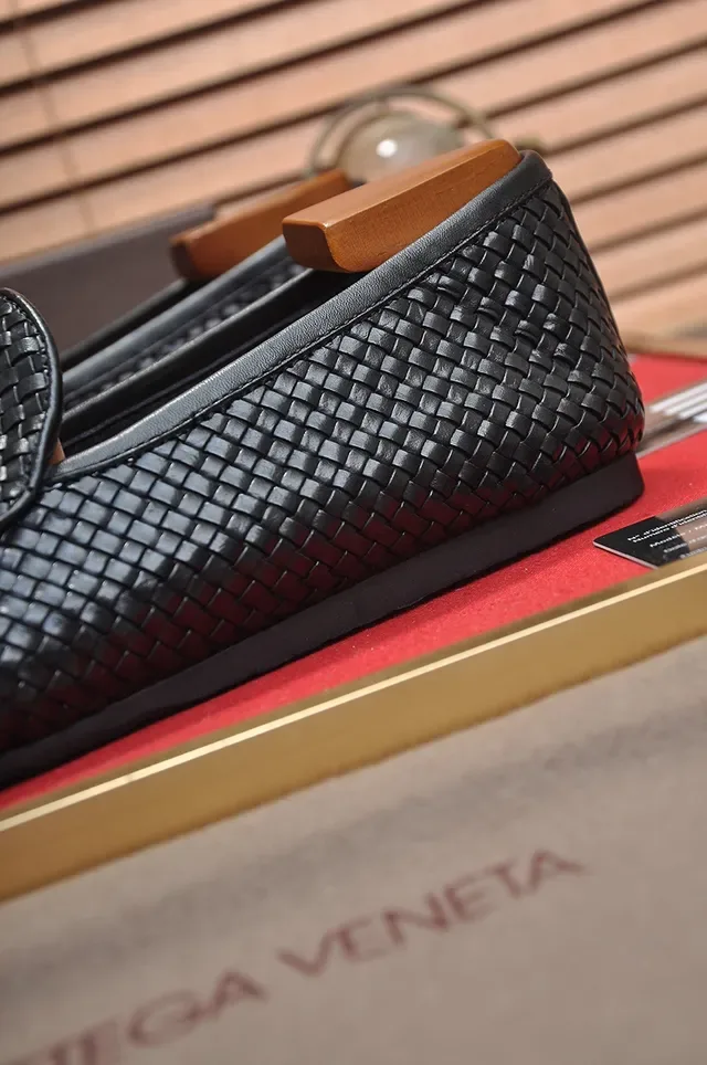 Bottega Veneta Andiamo Cuir Tressé Noir Mocassins 2