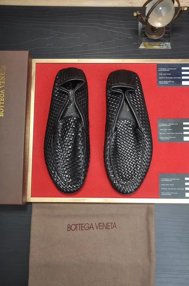 Bottega Veneta Andiamo Cuir Tressé Noir Mocassins 5