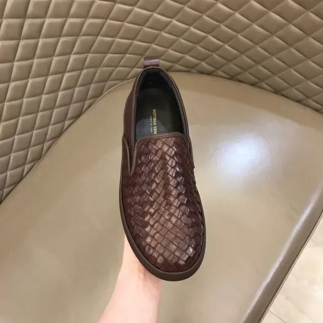 Bottega Veneta Cassette Loafer Marron Cuir Tressé Slip-On Loafer 4