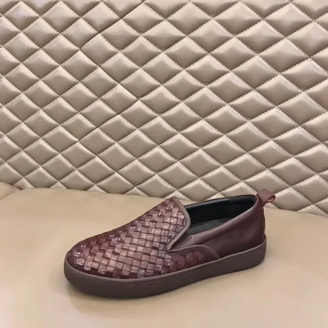 Bottega Veneta Cassette Loafer Marron Cuir Tressé Slip-On Loafer 5