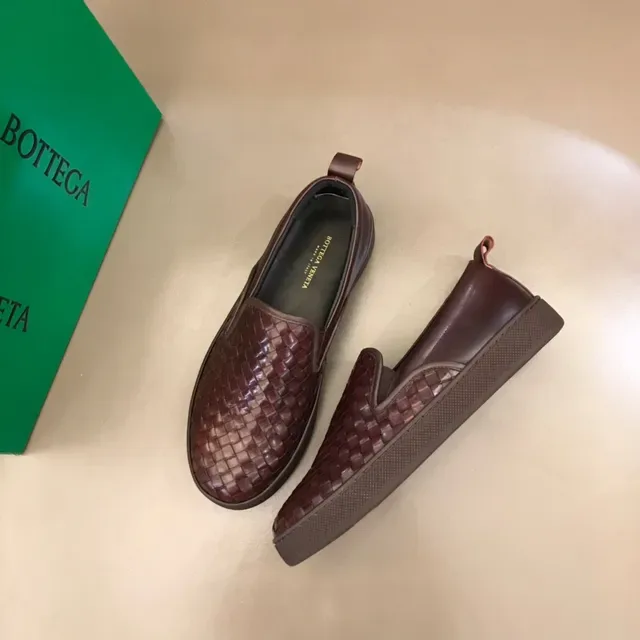 Bottega Veneta Cassette Loafer Marron Cuir Tressé Slip-On Loafer 8