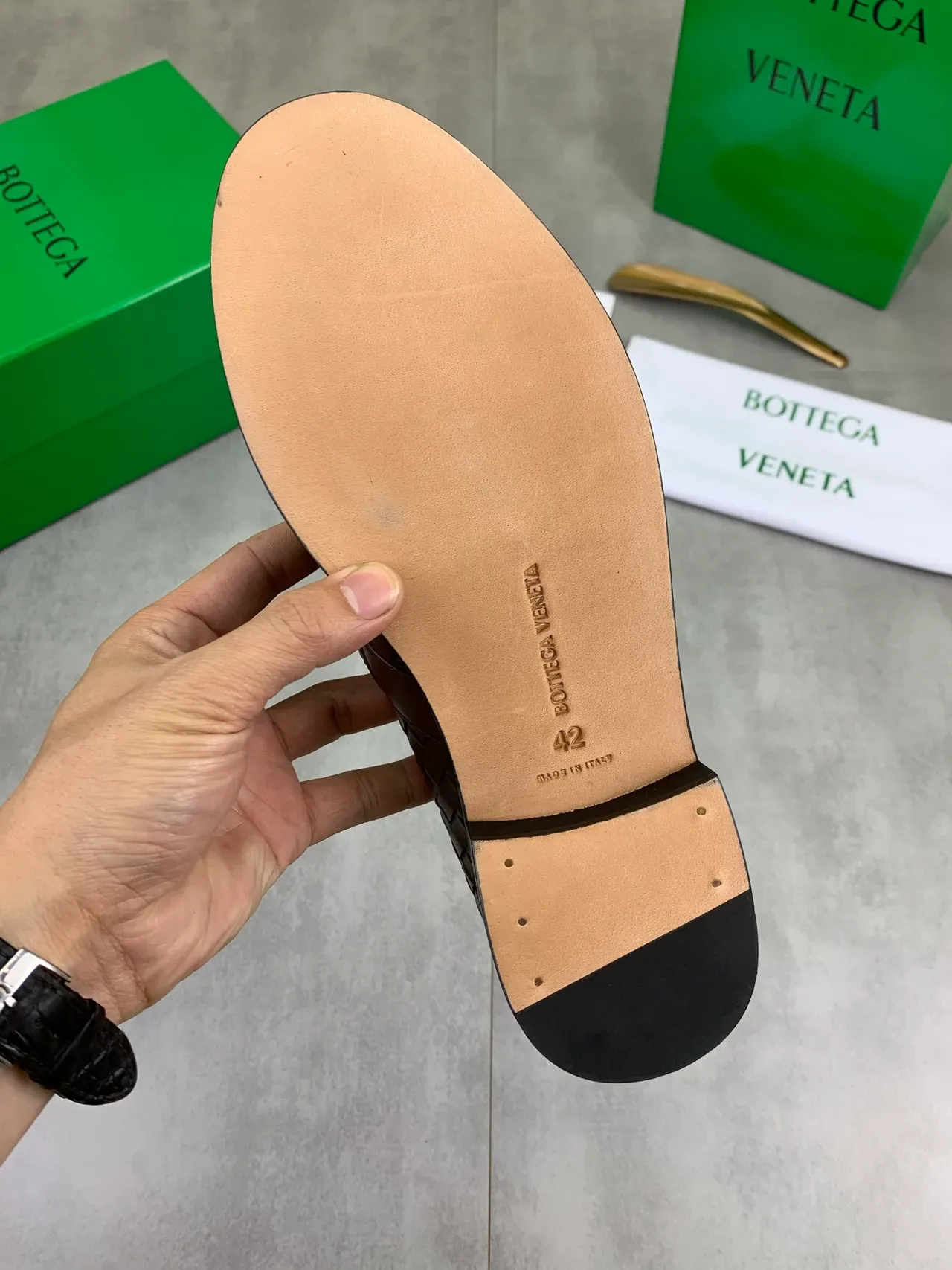 Bottega Veneta Mocassins de Couro Trançado com Alça Amarrada 4