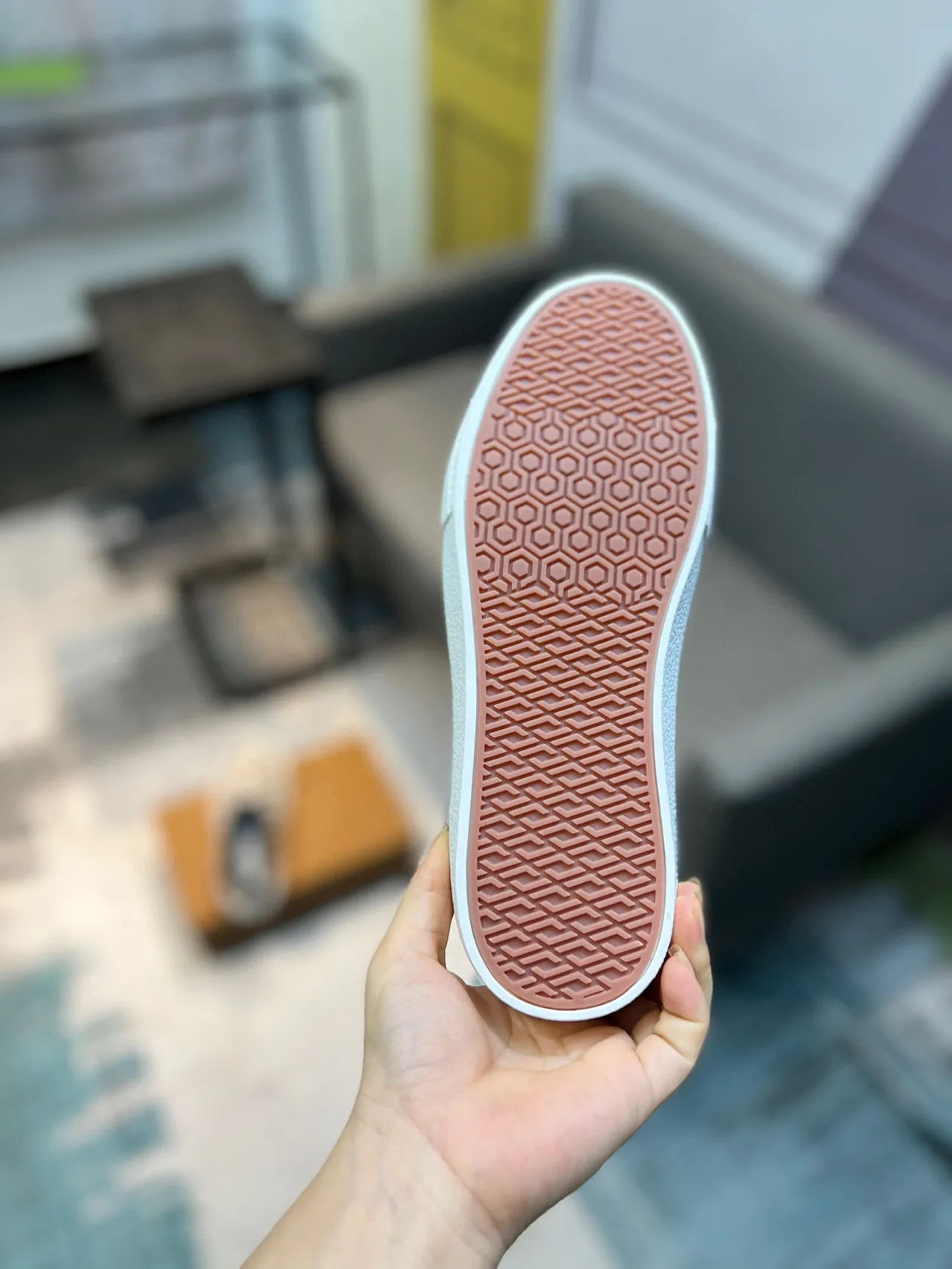 Burberry Bege Marrom com Monograma Lona Slip-On Mule Sapatos Casuais 3