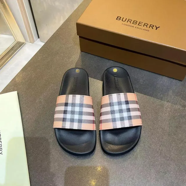 Burberry Check Strap Slide Slippers 3