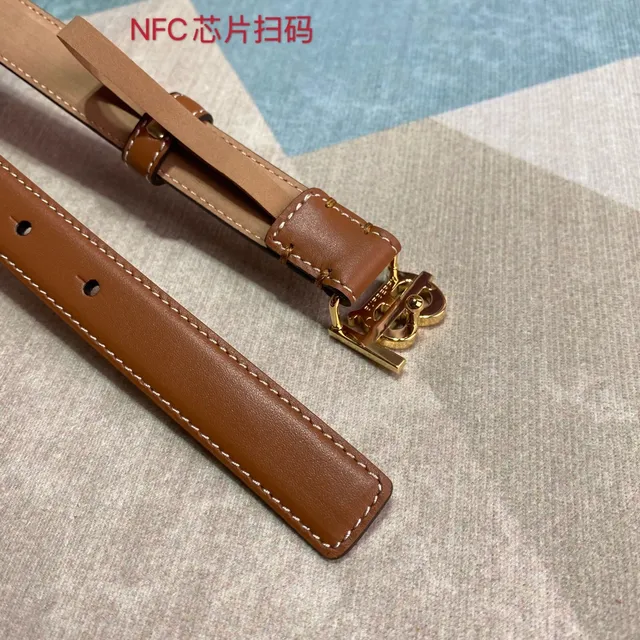 Burberry TB Belt Tan Brown Leather Belt 5