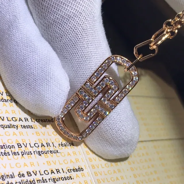 Bvlgari B.zero1 জ্যামিতিক প্যাভে স্ফটিক হার 2