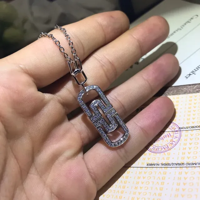 Bvlgari B.zero1 জ্যামিতিক প্যাভে স্ফটিক হার 7