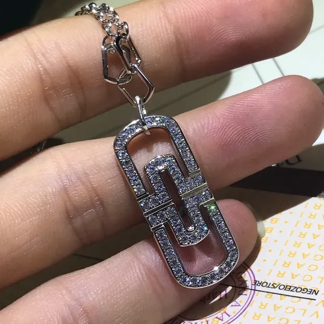 Bvlgari B.zero1 জ্যামিতিক প্যাভে স্ফটিক হার 9