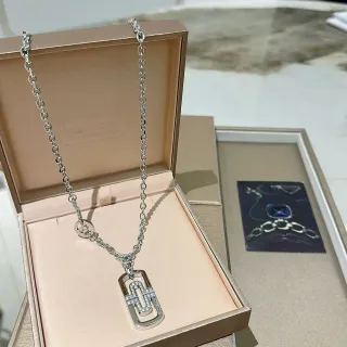 Bvlgari B.zero1 Géométrique Pavé Argent Collier