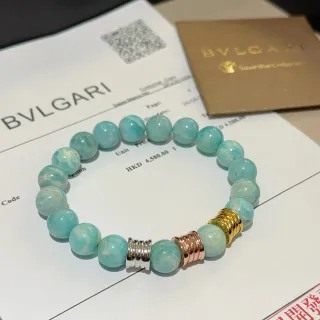 Bvlgari টারকুয়াইজ মণিখচিত এবং মাল্টি-মেটাল স্পেসার ব্রেসলেট